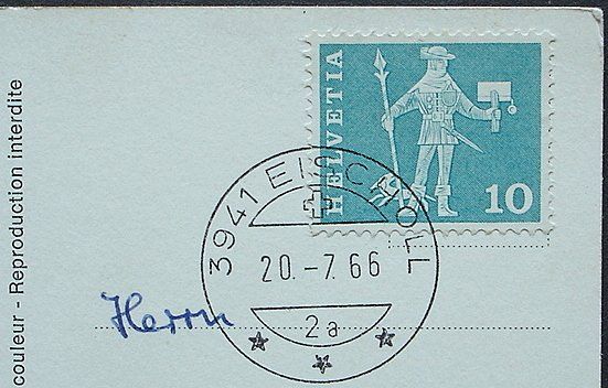 Ansichtskarten: Mit dem Flugzeug über EISCHOLL – Gebraucht aus Jona von philajona 1