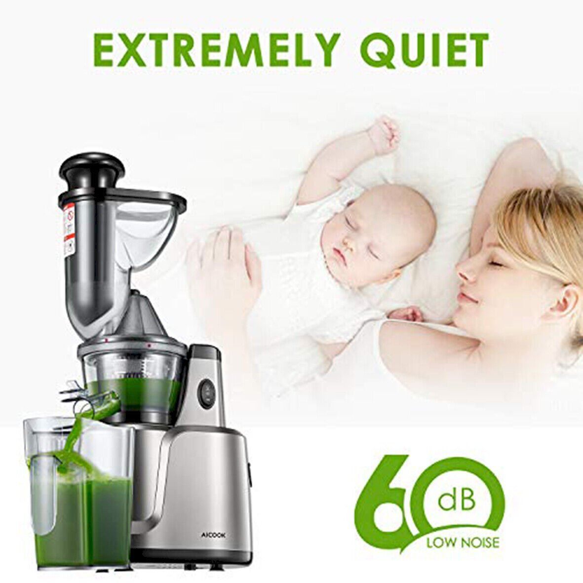 Küchengeräte: Aicok Saftpresse Slow Juicer 2 Filter – Neu und originalverpackt aus Bottighofen von zaap 5