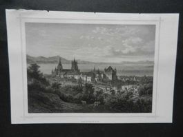 Lausanne Stahlstich