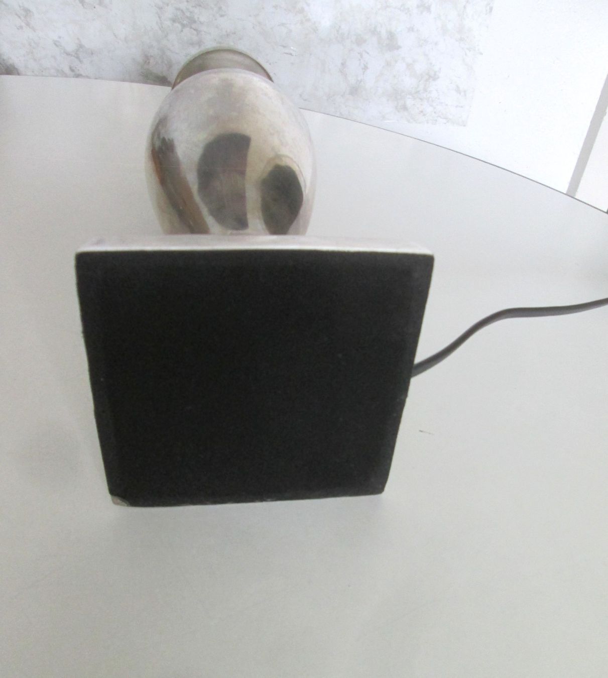 Lampade: Tischlampe aus Metall – Usato da Sementina venduto da babucia 3