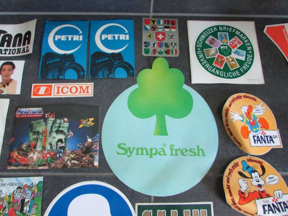 Alte Sticker Aufkleber Set 70er 80er Jahre Fanta Rivella etc | Kaufen ...