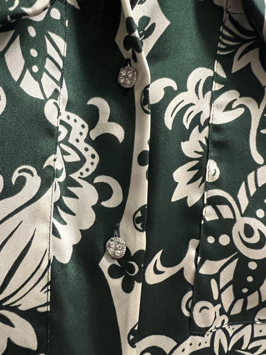 Zara Blusen: Zara Bluse grün gemustert Grösse S 36 – Neu (gemäss Beschreibung) aus Laufen von li_ga7 3