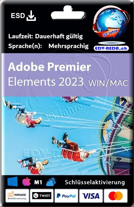 Adobe Applications: Adobe Premiere Elements 2023 WIN/MAC kein ABO Dauer Lizenz – Neuf (Voir description) à Langenthal par Reda