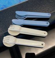 4 Set Tupperware Besteck Camping Outdoor wandern Grill
