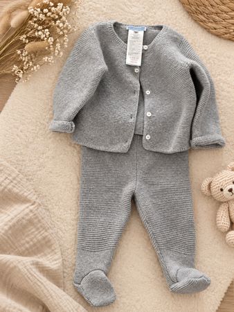Jacadi Baby Anzug 68 cm Wolle Alpaca