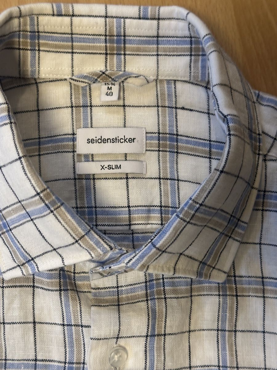 Camicie: 2x Seidensticker Leinenhemd 40/ extra-slim fit – Usato da Luzern venduto da Stefr 3