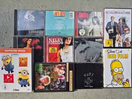 DVDs und CDs Konvolut diverse Filme und Musik