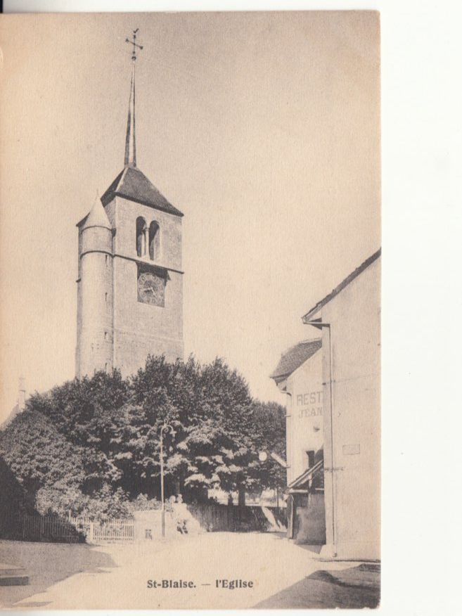 Cartoline postali: St. Blaise 1908 mit ST Hauterive – Usato da Bürglen TG venduto da StampGraf