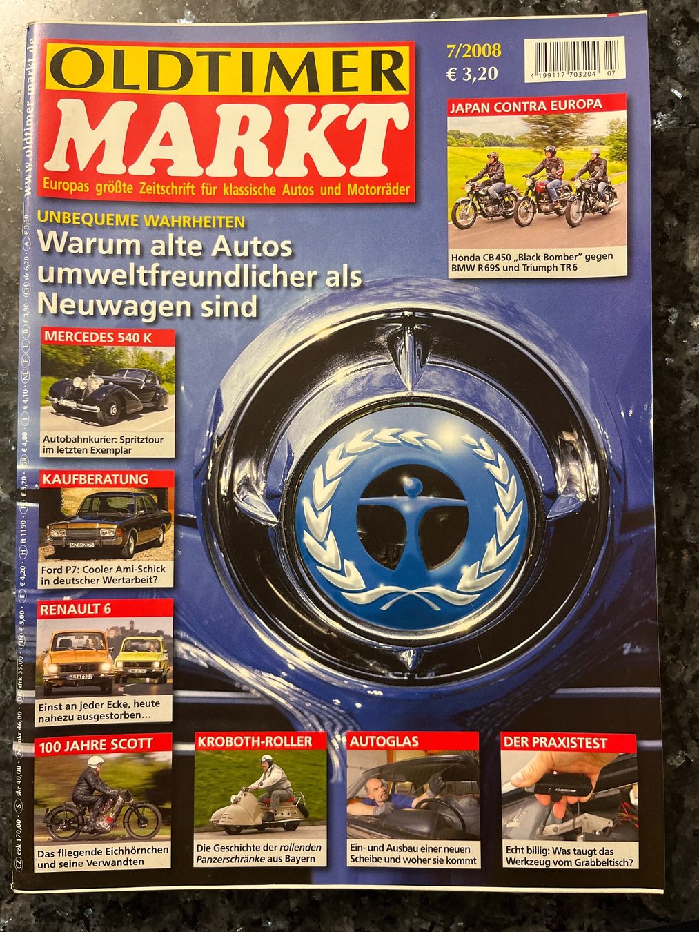 Riviste & Magazine: Oldtimer Markt Zeitschrift 7/2008 Ford P7 Kroboth Renault – Usato da Goldach venduto da SSRConzept