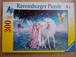 Puzzle Ravensburger mit magischem Einhorn + Feen Motiv 9+