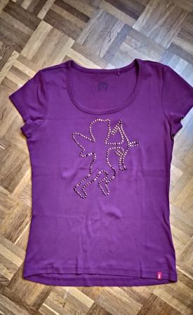 T-shirt EDC by Esprit violet "ange" comme neuf/T-Shirt EDC