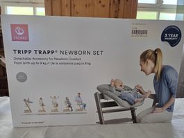 Tripp Trapp Newborn Set, hellgrau, gebraucht