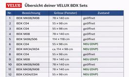 VELUX BDX 2000 C04 / CK04 Dämmrahmen 5 Stück