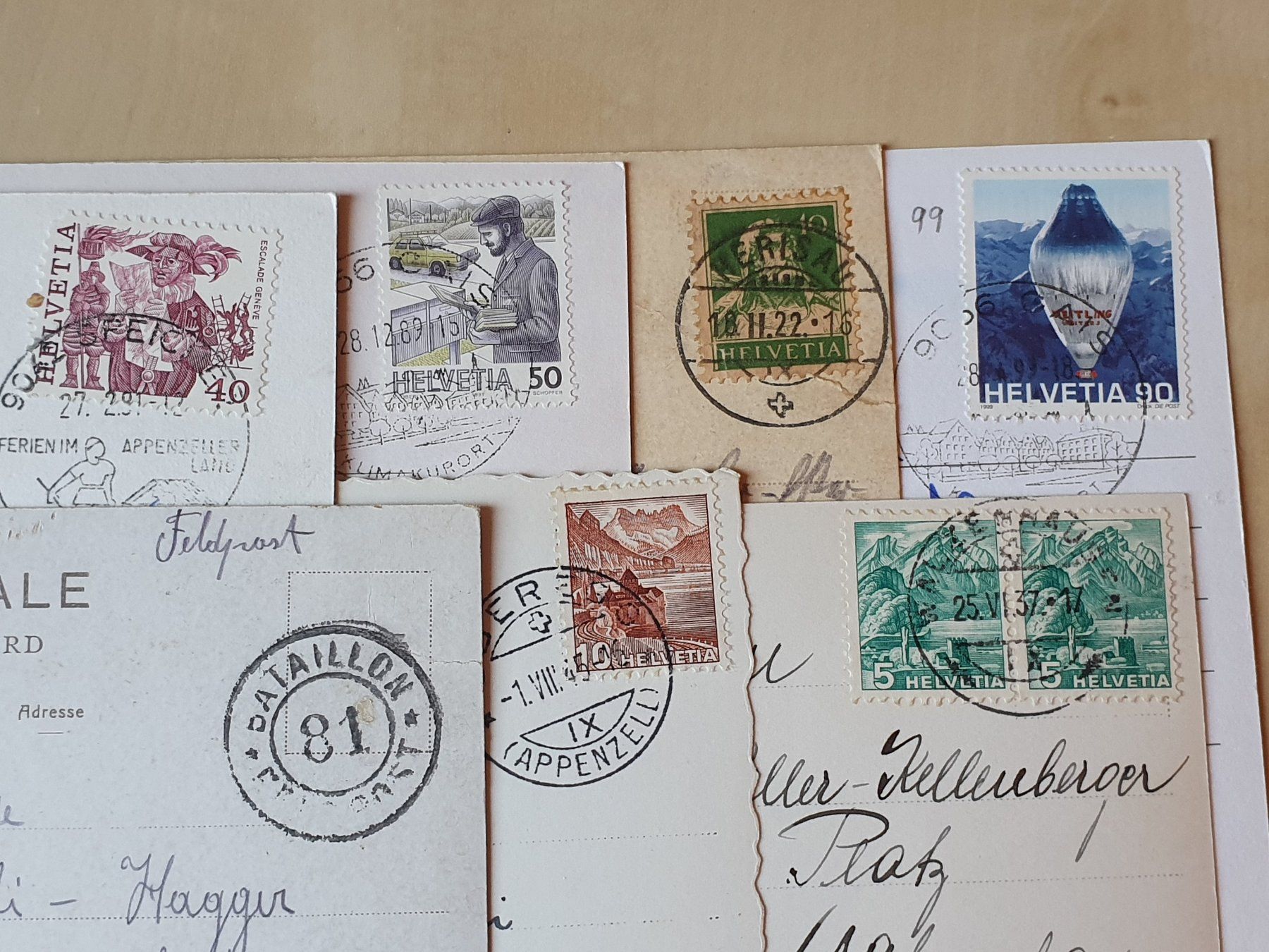 Ansichtskarten: 10 x Karten Appenzell ab 1922 – Gebraucht aus Stansstad von collectorsshop 7