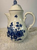 Bavaria Teekanne/Kaffeekanne 1,1 L mit blauem Blumendekor