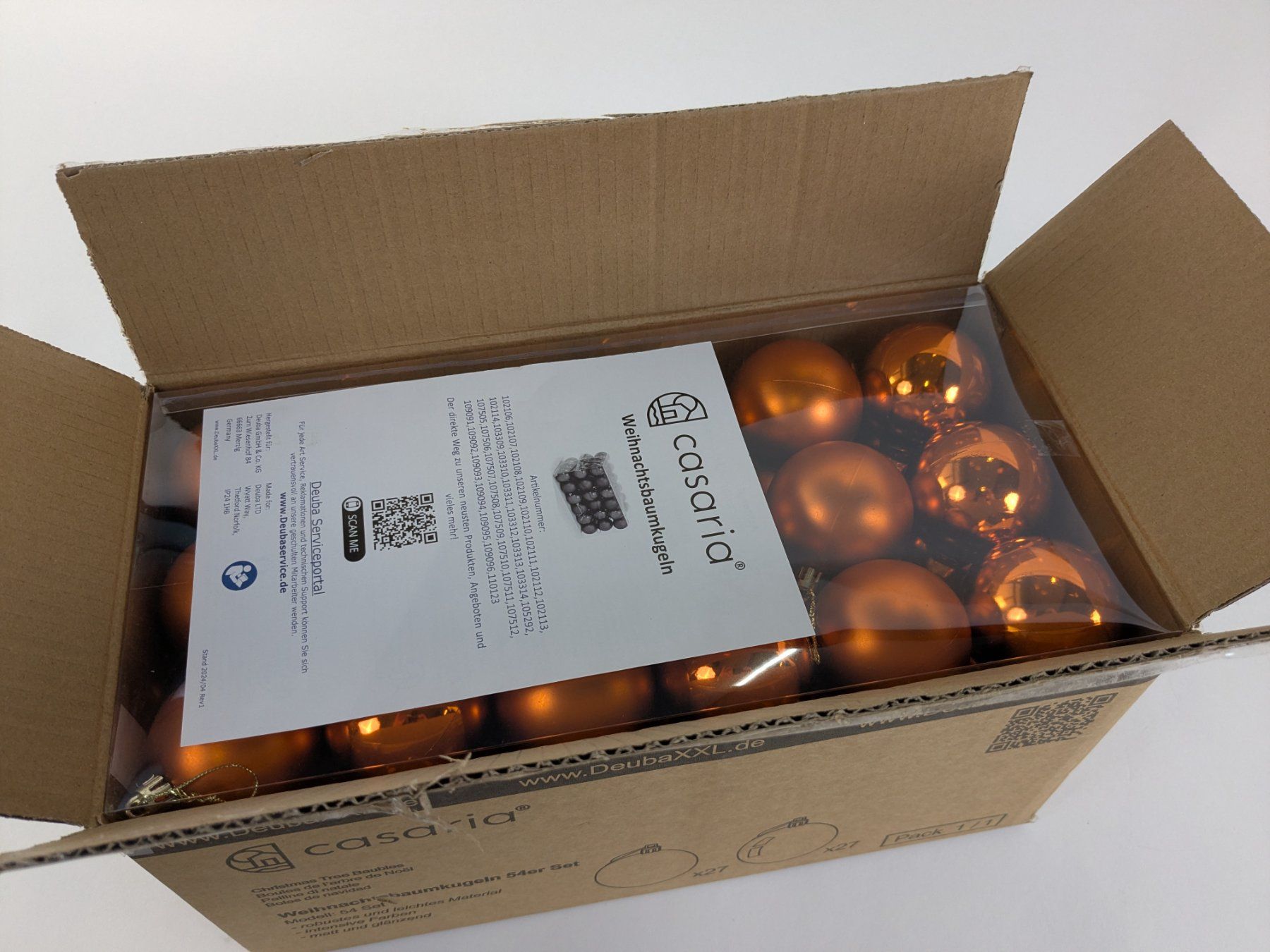 Alle Dekorationen: CASARIA Weihnachtskugeln Kupfer 54er Set – Gebraucht aus Dintikon von Restwert_Dintikon 1