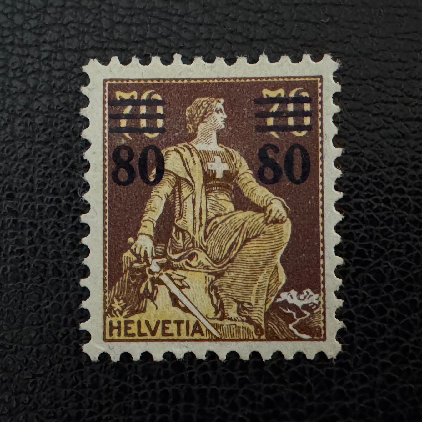 Alle Briefmarken: Freimarken, 2 Abarten, ungebraucht – Gebraucht aus Stallikon von HILDECH1 3