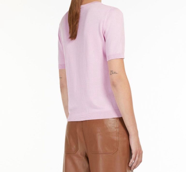 Max Mara T-shirts: Max Mara Weekend KA Strick Pullover BATUN mit Seide rosa L – Neuf avec emballage d'origine à Zürich par rar_b2y9 3