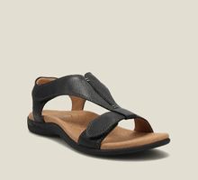 Bequeme Sandalen, Gr. 41, Kunstleder