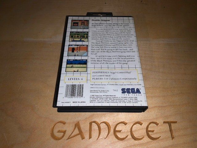 Sega Giochi: Double Dragon Master System Sega – Usato da Steinach venduto da Gamecet 2