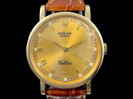 Rolex Cellini Lady 18k Diamanten Handaufzug 26mm *U956
