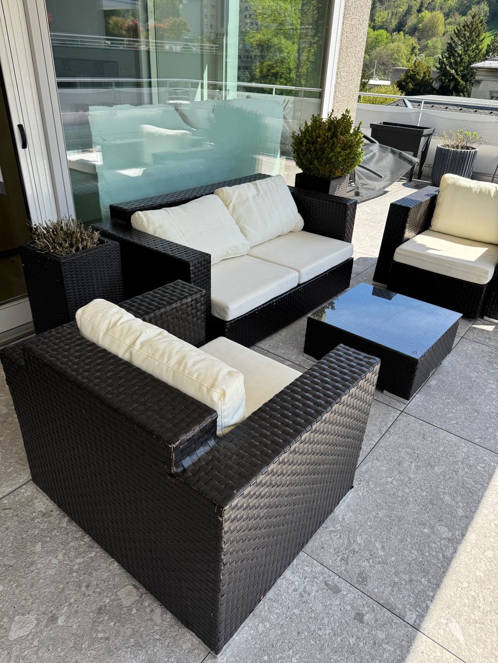 Poltrone: Rattan Lounge Set, 7er Set – Usato da Triesen venduto da atos87 3