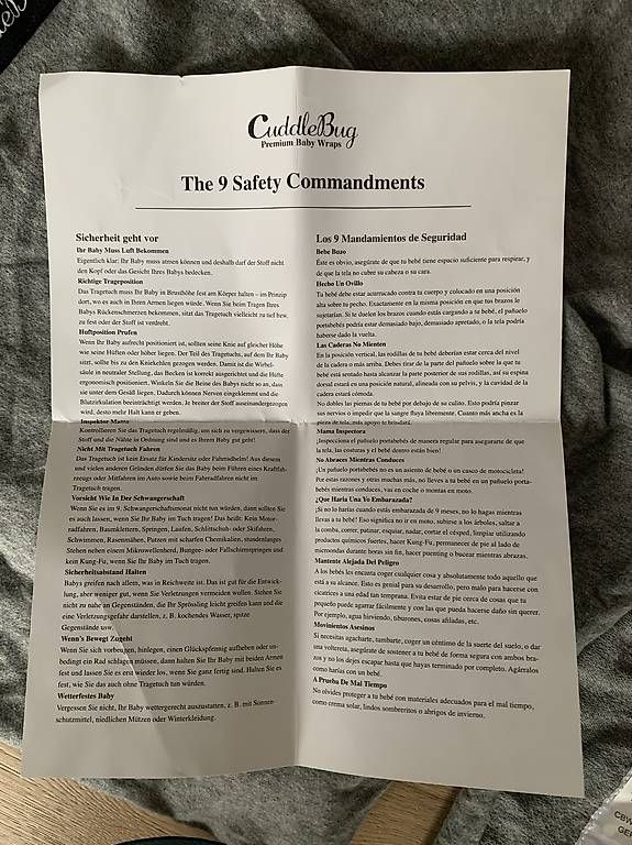 Marsupi portabebè: Cuddlebug Elastisches Baby-Tragetuch - grau Baumwolle – Usato da Zürich venduto da ver_sb5p 3