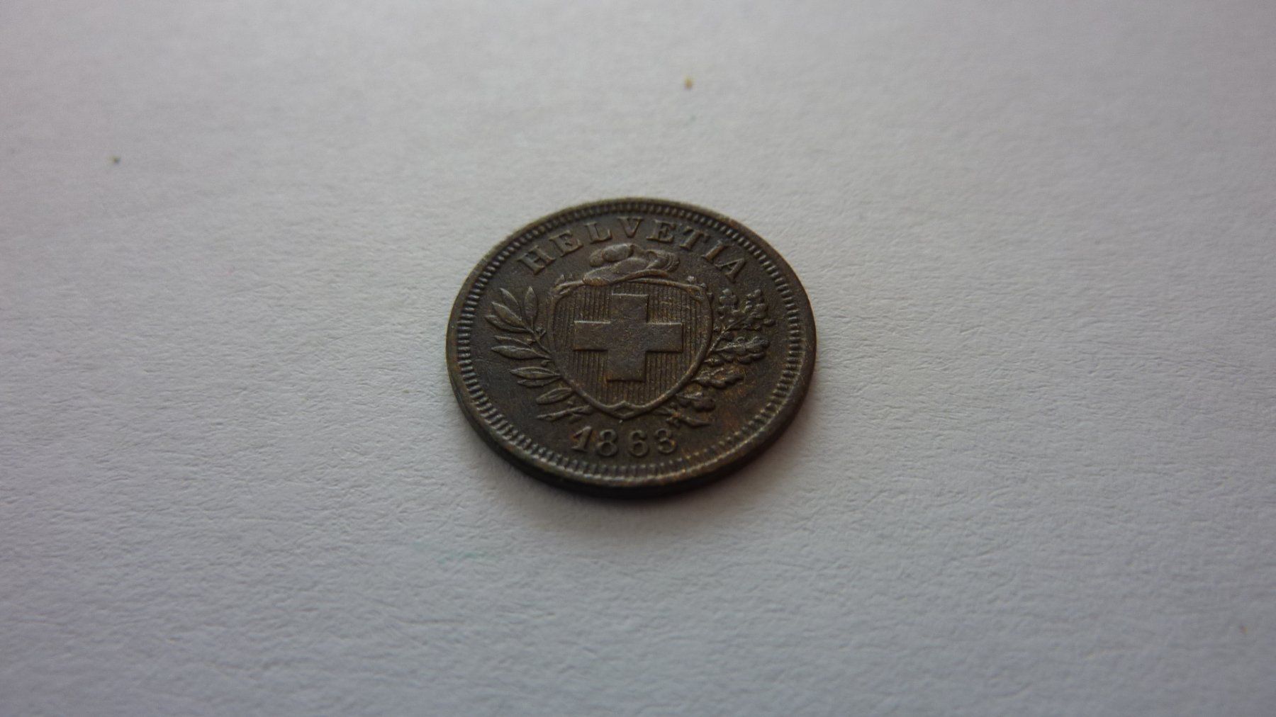 Tutti le monete: Uralter Einräppler 1863, vorzüglich , 500.- Kat. – Nuovo (secondo la descrizione) da Birrwil venduto da Schnaepli 1