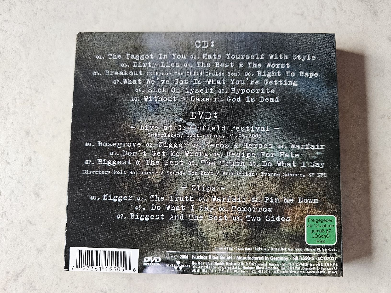 CD: Clawfinger  -  Hate Yourself With Style / CD + DVD – Usato da Schneisingen venduto da backstore24 1