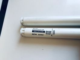 2 Ikea RÄCKA Gardinenstange, weiss, 70-120 cm