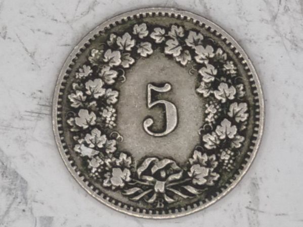 Tutti le monete: 5 rappen 1909 – Usato da Bure venduto da chap981 1