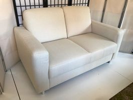 2er Sofa LEONE Stoff elfenbein 148 cm
