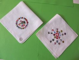2Alte Bestickte Taschentücher #5