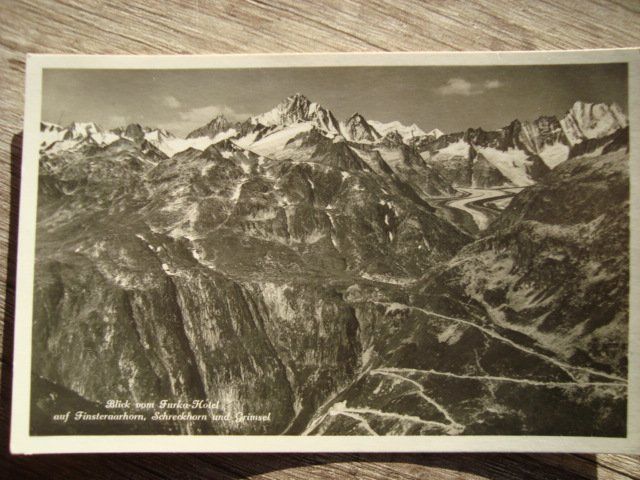 Cartoline postali: Blick vom Furka-Hotel  Postkarte – Usato da Thun venduto da Gaad1961