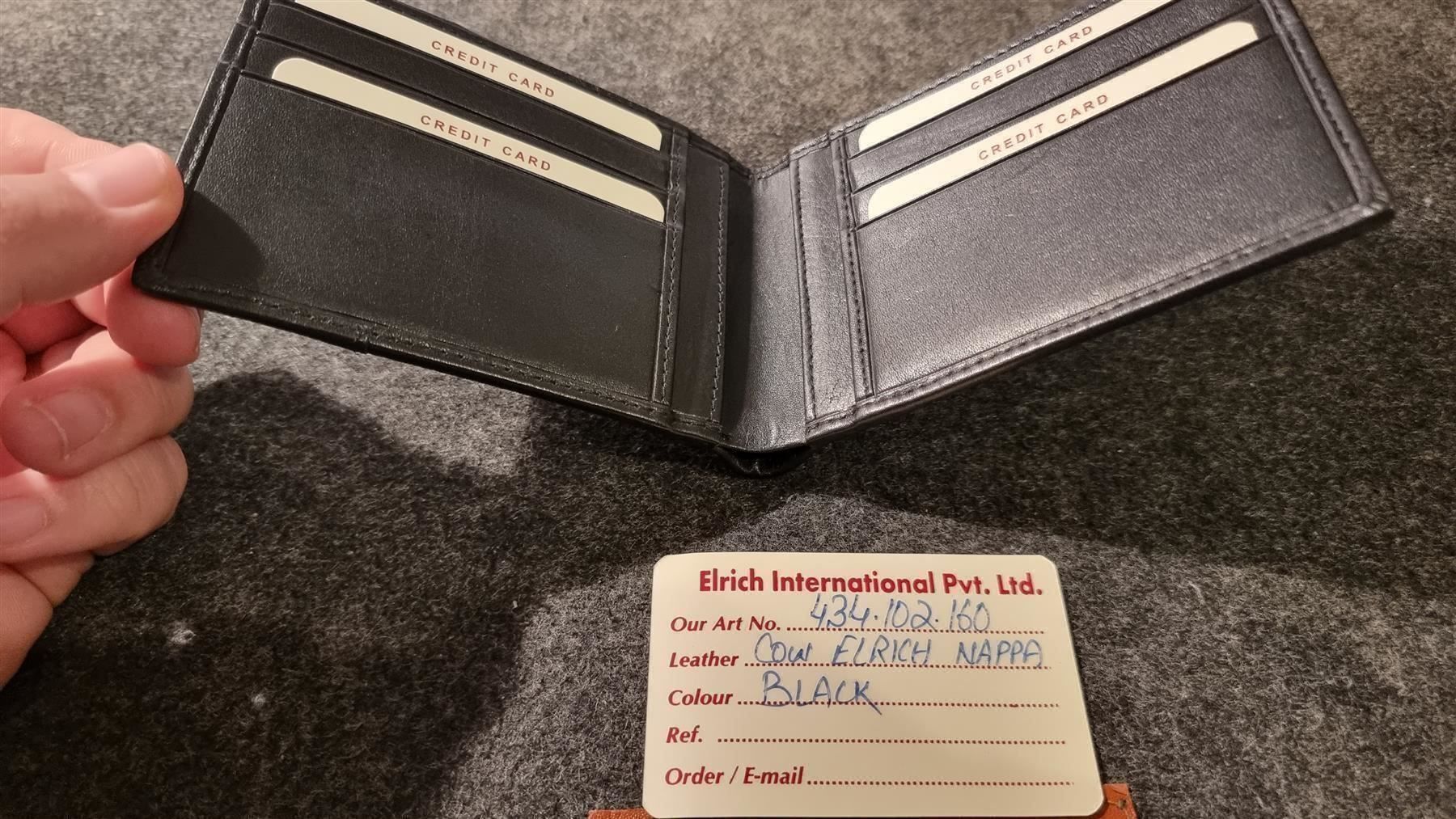 Brieftaschen: Portemonnaie aus Leder schwarz – Neu (gemäss Beschreibung) aus Rebstein von James-Dean 3