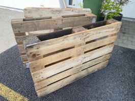 3 Euro-Paletten gebraucht, 120x80cm, Holz