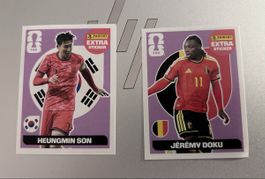 Panini Extra Sticker - Heugmin Son - Jeremy Doku