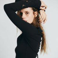 Free People Thermo Shirt Pullover Stickereien M L zu Nile