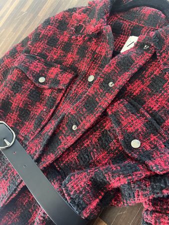 Zara Overshirt im Holzfäller Style, XS
