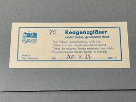 490 Reagenzgläser / Test tubes 200x24mm