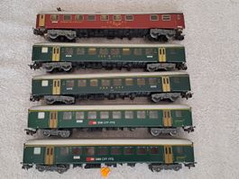 Märklin SBB 1 Restaurant-/4 Personenwagen H0 WS/33