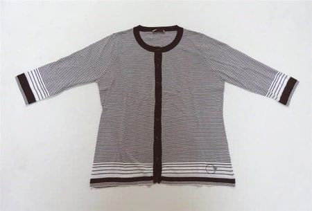Carinissima - Neuer Cardigan - braun / weiss - Grösse 42