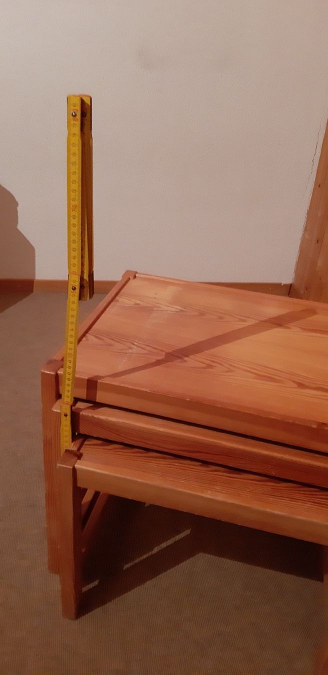 Tavoli: Scand. Nesting-Tables / Satz-Tische 3-teilig Vollholz – Usato da Henggart venduto da hen_9f22