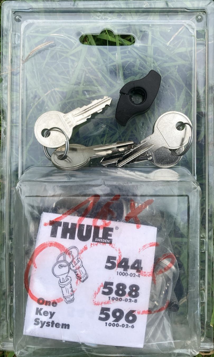 Thule Portapacchi: Thule Skiträger, One-Key-System und diverses Material – Usato da Brunnen venduto da buchsibaer 1