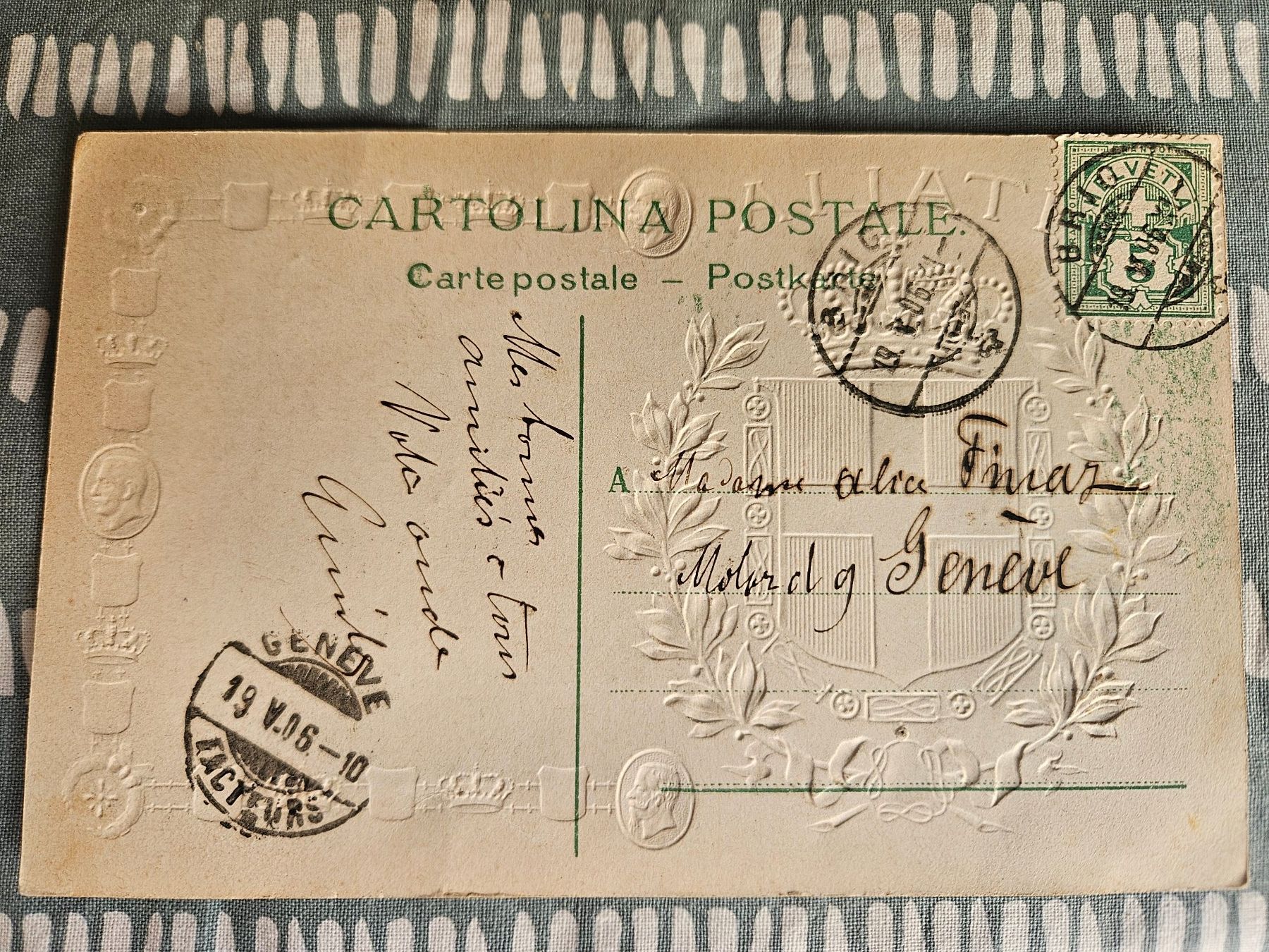 Cartoline postali: Carte postale Inauguration du tunnel du Simplon – Usato da Thônex venduto da lacomtessedesfees 1