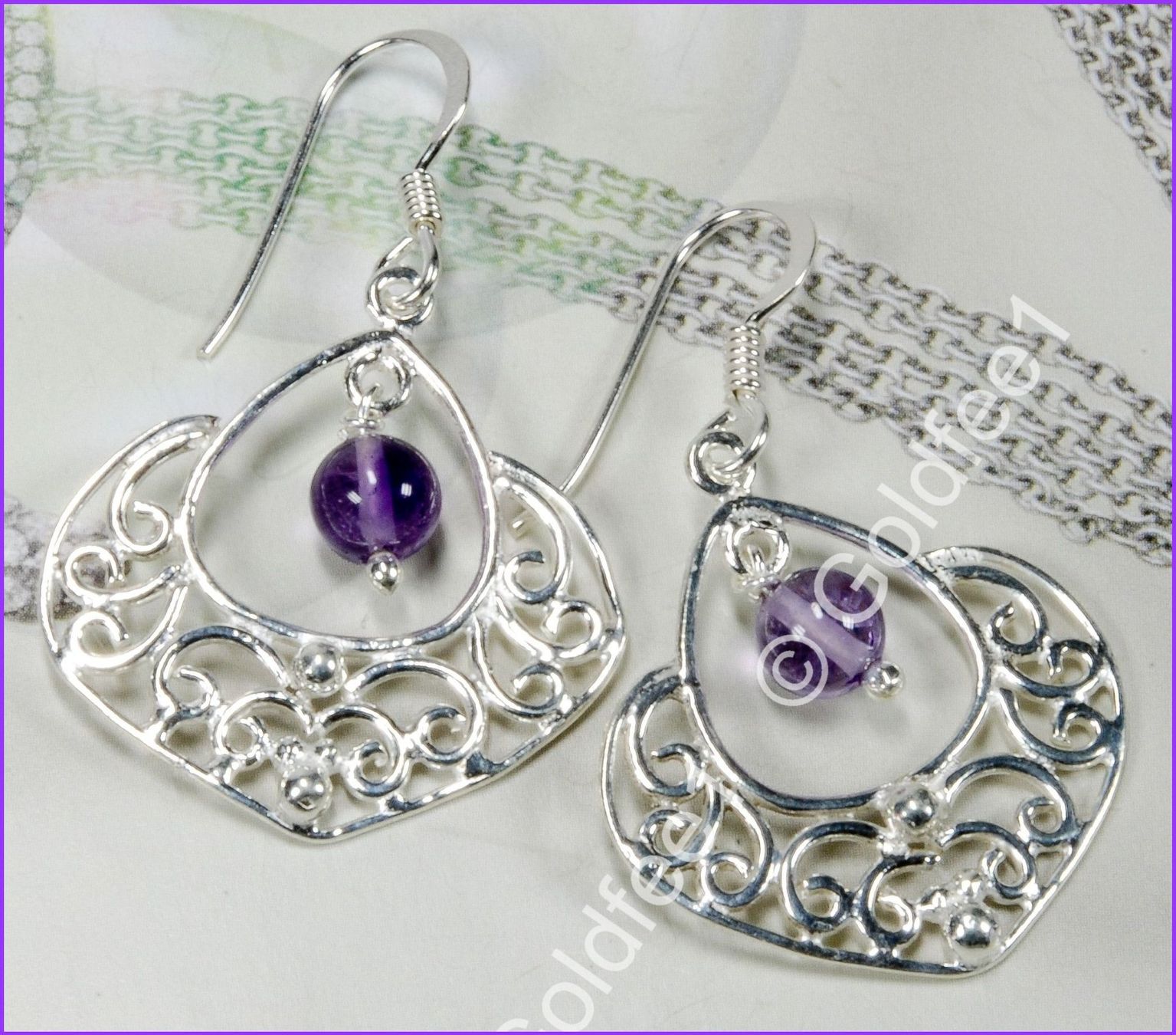 Orecchini pendenti & Orecchini a lobo: AMETHYST, Amethyst Ohrhänger 925 Silber – Nuovo e nell'imballaggio originale da Oberglatt ZH venduto da Goldfee1 3