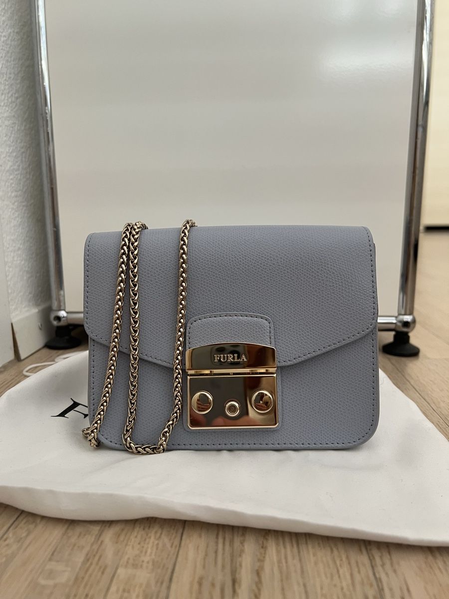 Furla Borse da donna: Furla Mini Metropolis Tasche hellblau – Usato da Dietikon venduto da Mischi2167