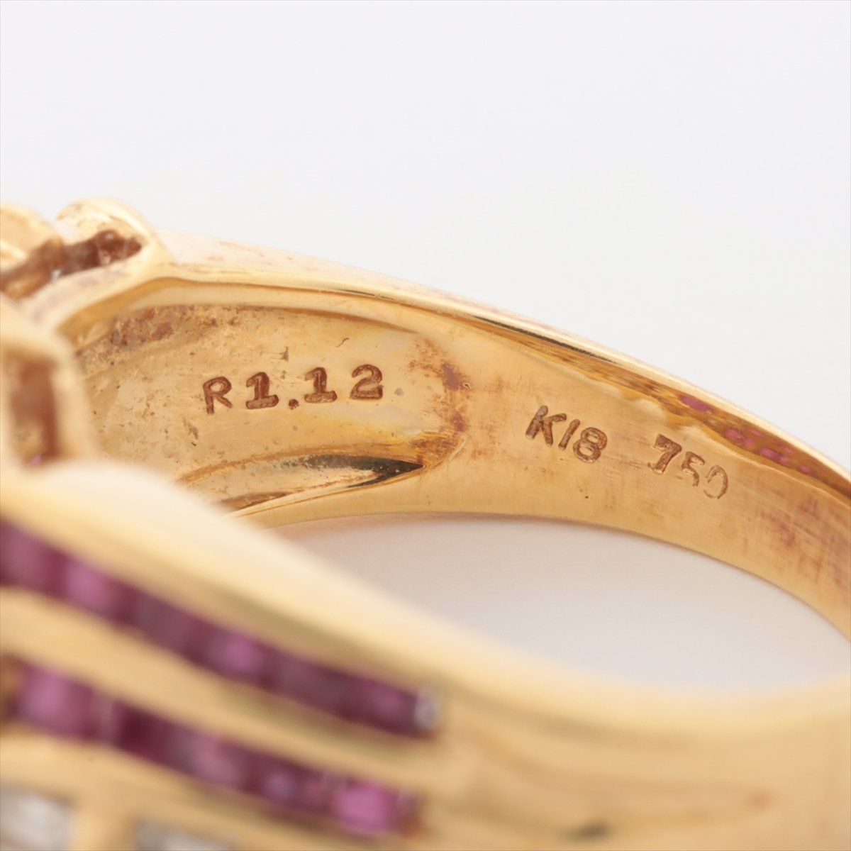 Anelli: Ring Ruby & Diamonds Yellow Gold 18kt 7.1g – Usato da Carouge GE venduto da Watchaser 2