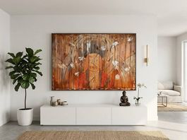 Bild Buddha auf Holz