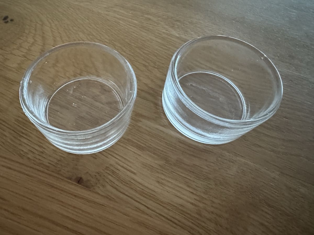 Portacandele: 2 Deko Gläser Windlichter, Teelichthalter – Usato da Winkel venduto da Schorley